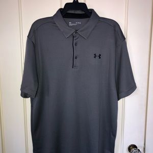 NEVER WORN Mens XL Under Armour Gray Golf Shirt